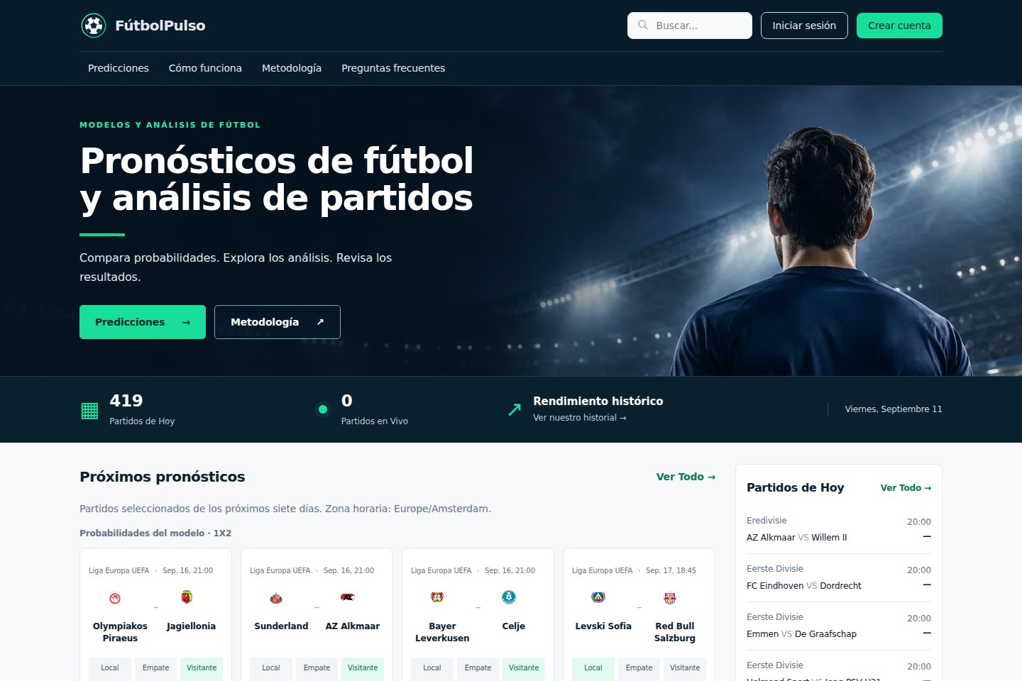FútbolPulso website preview